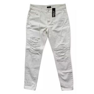 AFRM - White Distressed Jeans